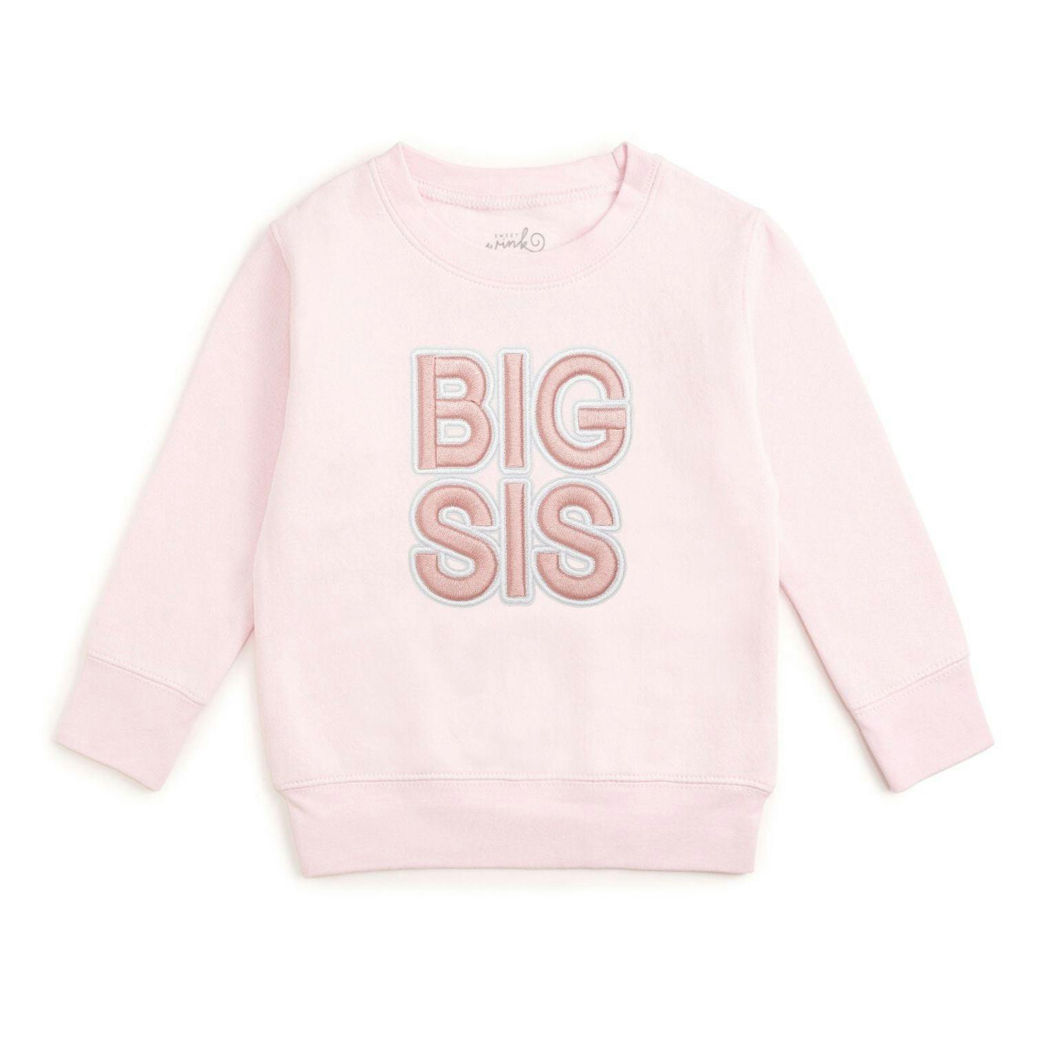 Big Sis Embroidered Patch Sweatshirt