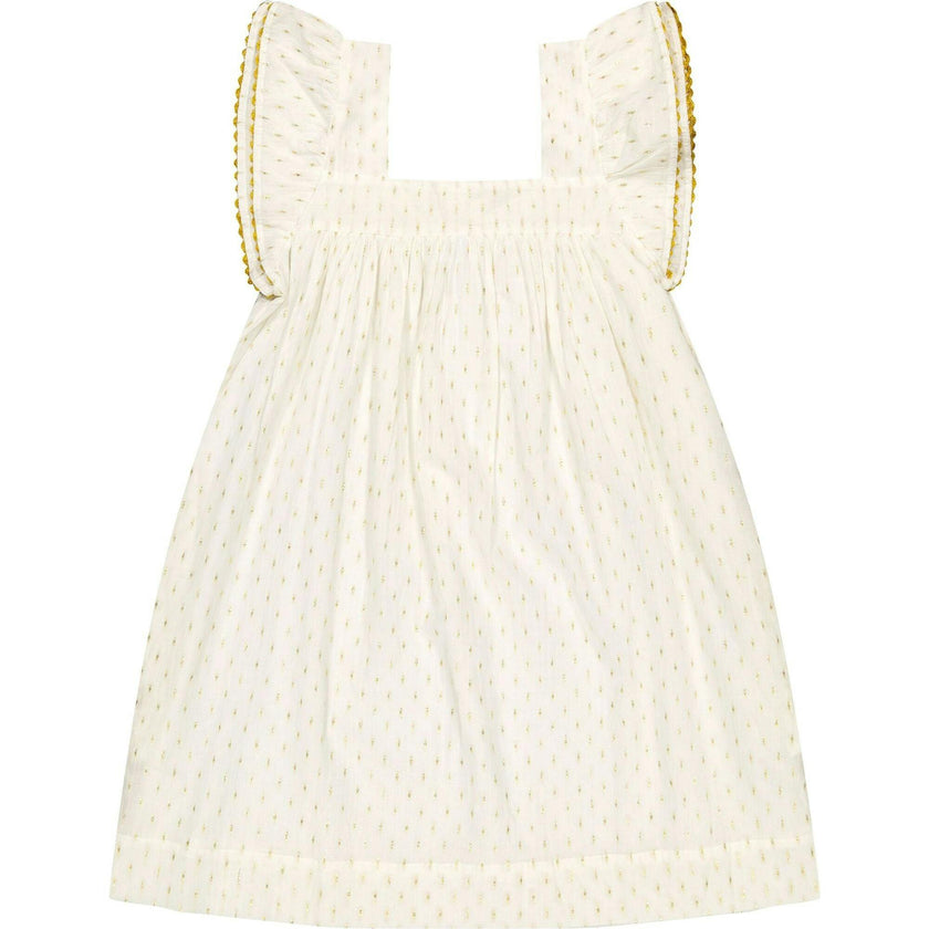 Mini Sandrine Women's Dress Gold Dobby, Gold