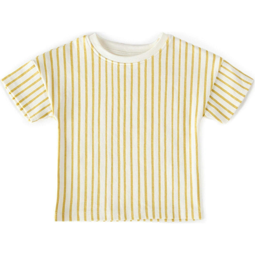 Dropped Shoulder T-Shirt, Yellow