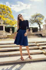 PANEL PLEATED SKIRT