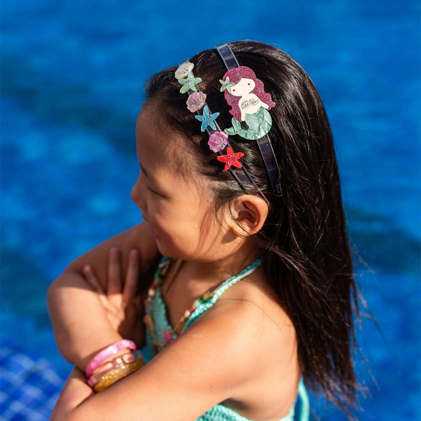 Mermaid Light Green Pearlized Headband