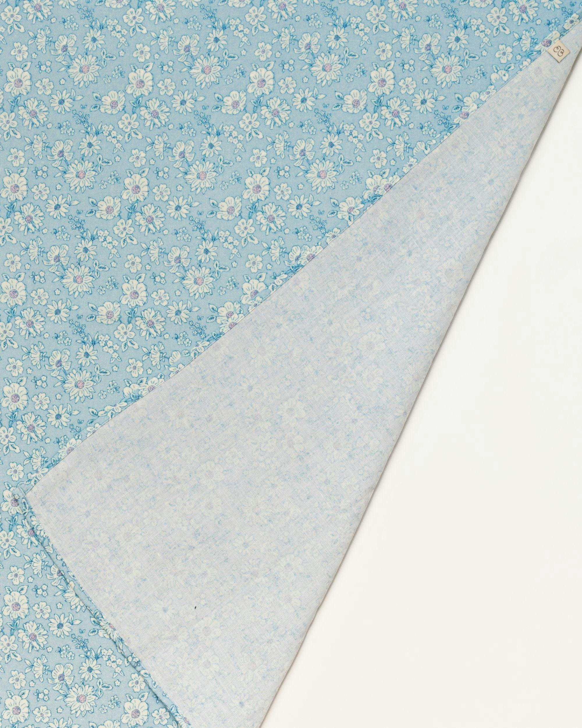 Baby Napkin - Tonal Floral Blue