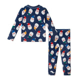 Boys (2-4) Velour Pajama Set | Santa Squad - Navy