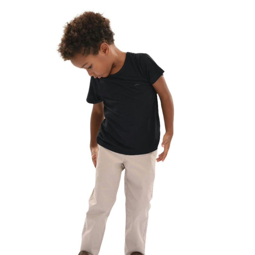 Black Solid Cotton T-Shirt