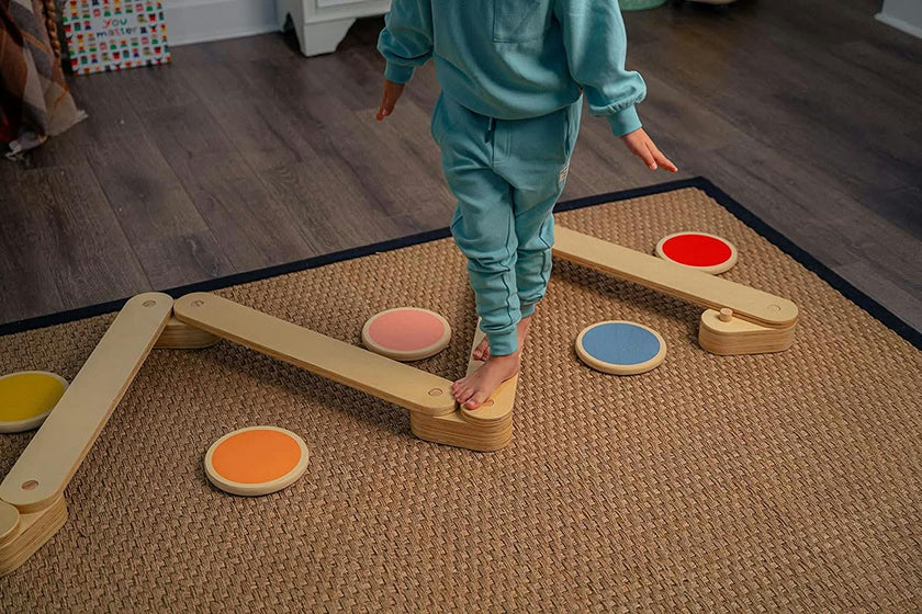 Majesty | Wooden Toddler Balance Beam and Stepping Stones Set with Connectors