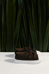 Jessie Double Velcro Strap Suede  Sneakers