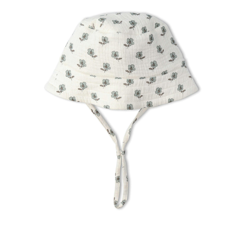 Organic Bucket Sun Hat - Poppy