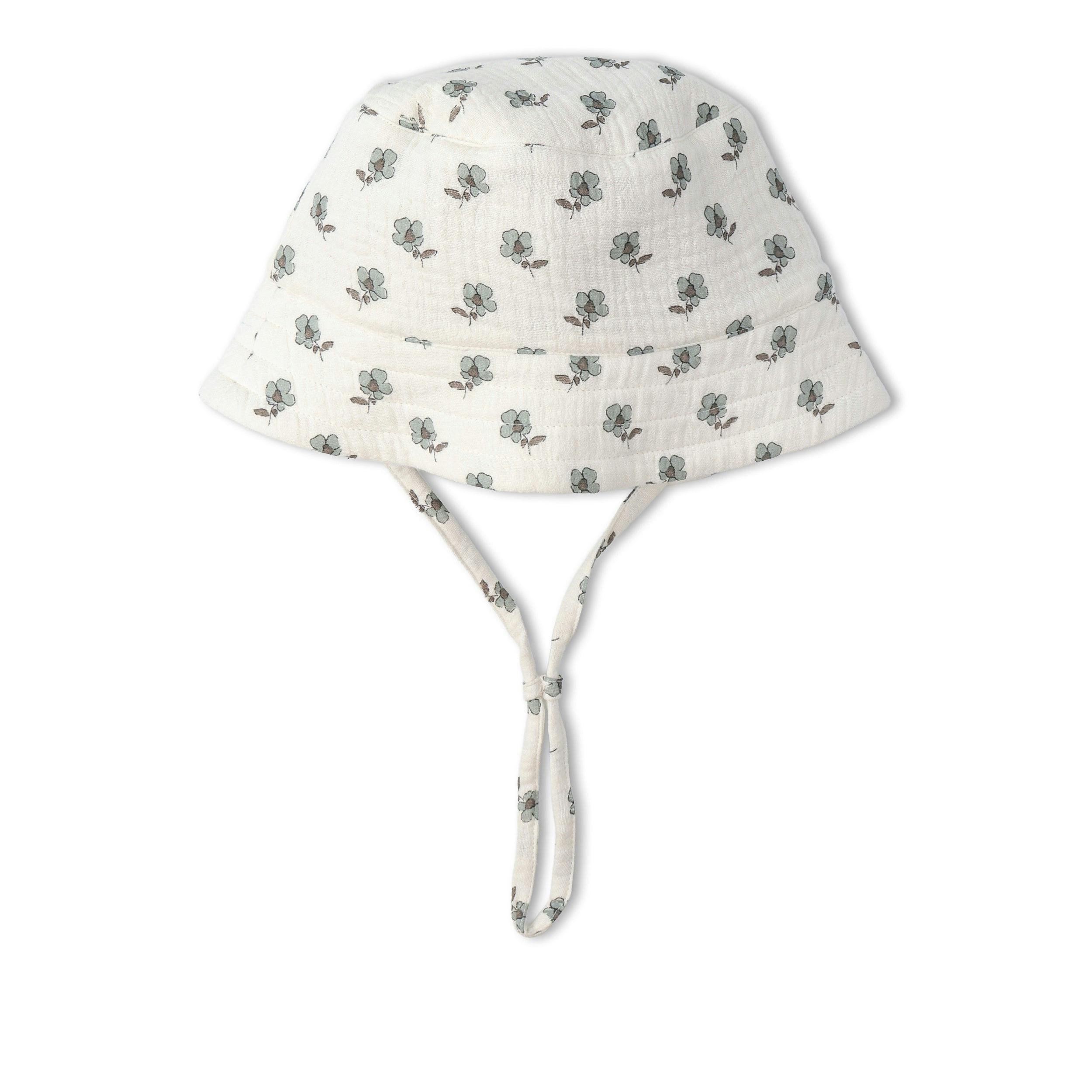 Organic Bucket Sun Hat - Poppy