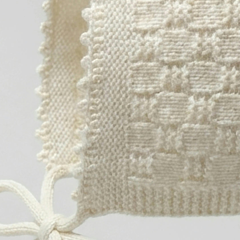 The Aspen Cashmere Baby Bonnet | Cream
