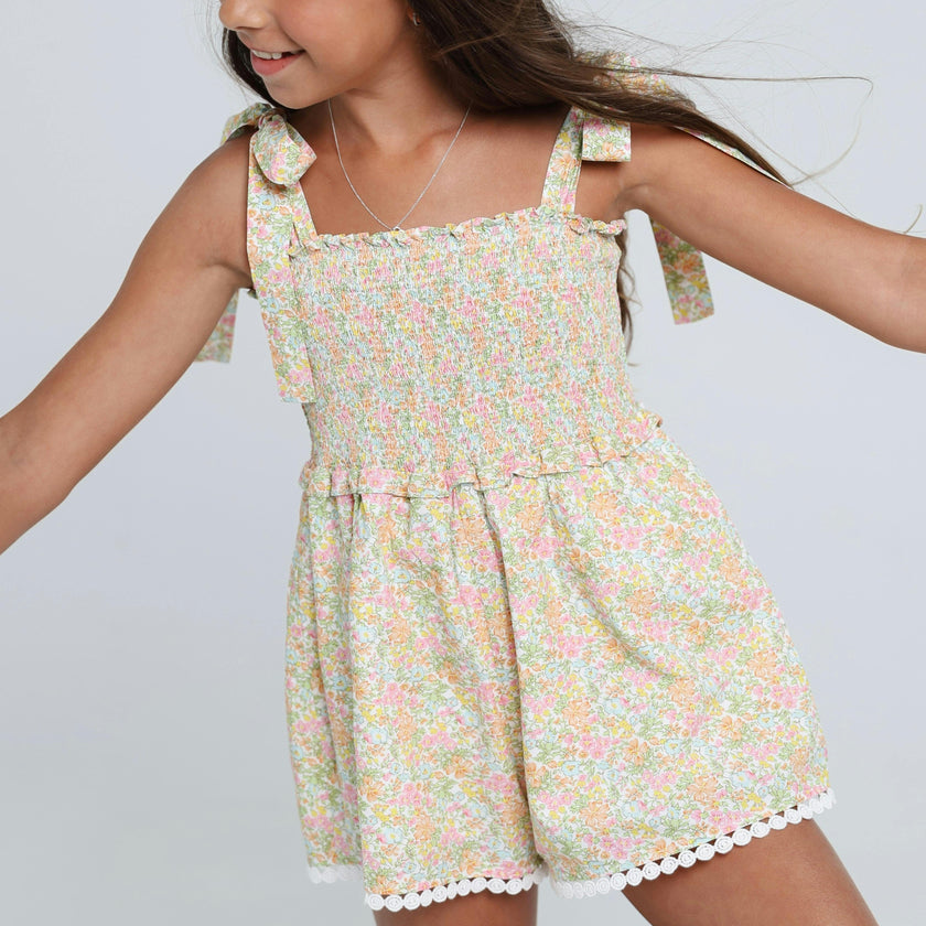 Shellona Romper in Garden Sorbet