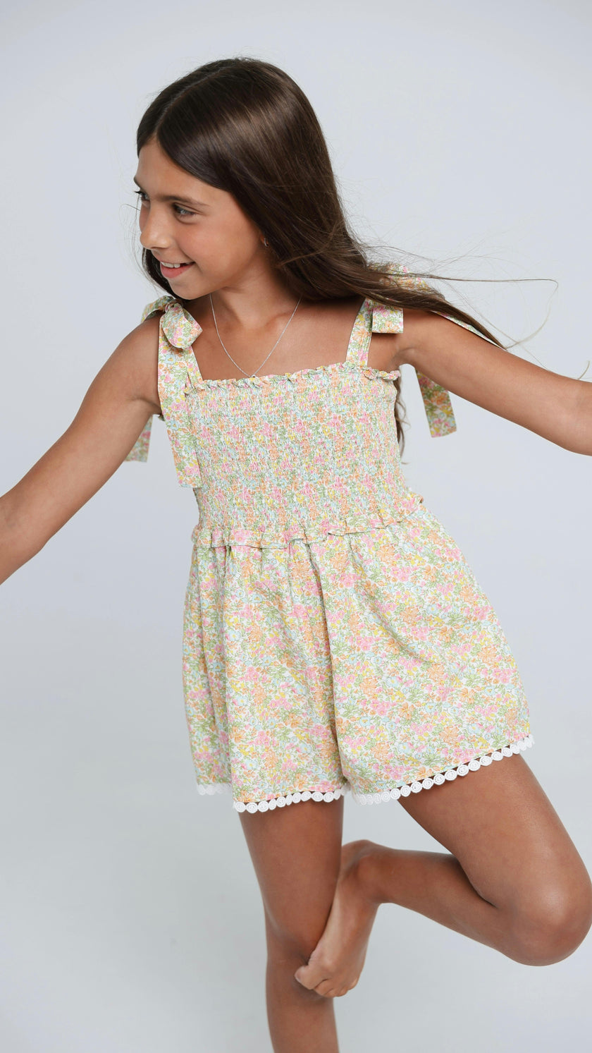Shellona Romper in Garden Sorbet