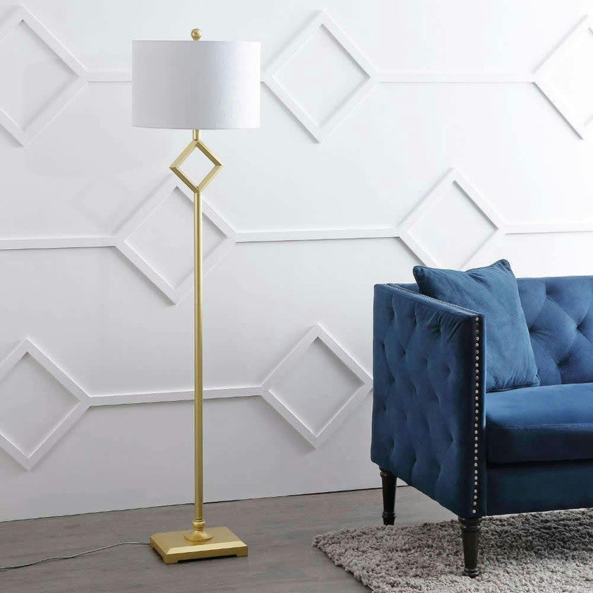 Juno 62.5" Transitional Glam Metal LED Floor Lamp
