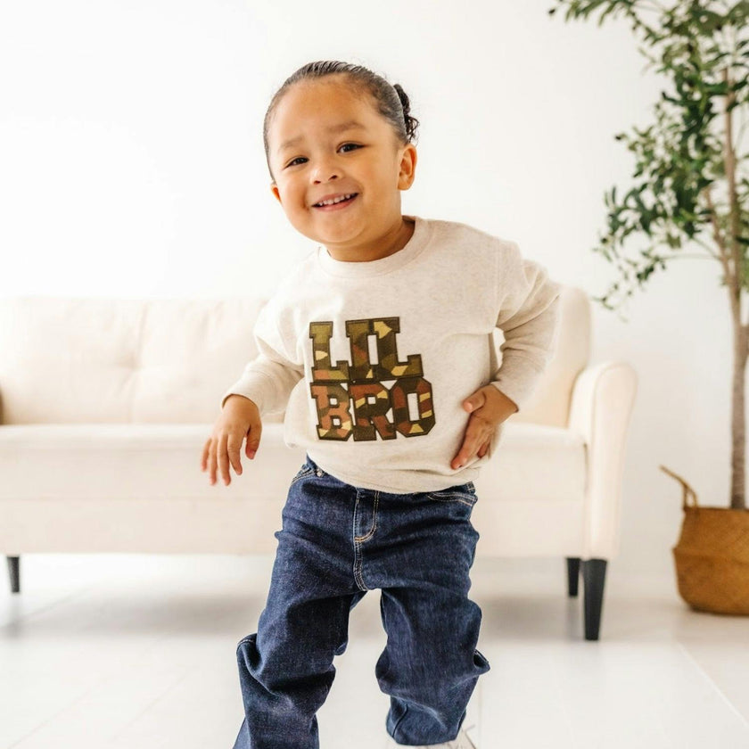 Lil Bro Camo Patch Sweatshirt
