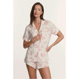 Gisele Printed TENCEL™ Modal Relaxed Short PJ Set, Pink