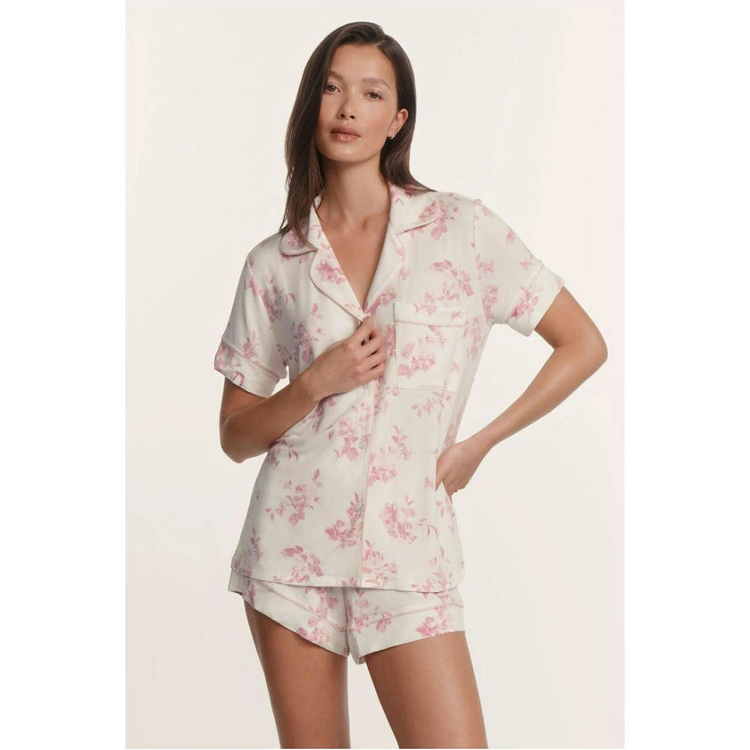 Gisele Printed TENCEL™ Modal Relaxed Short PJ Set, Pink