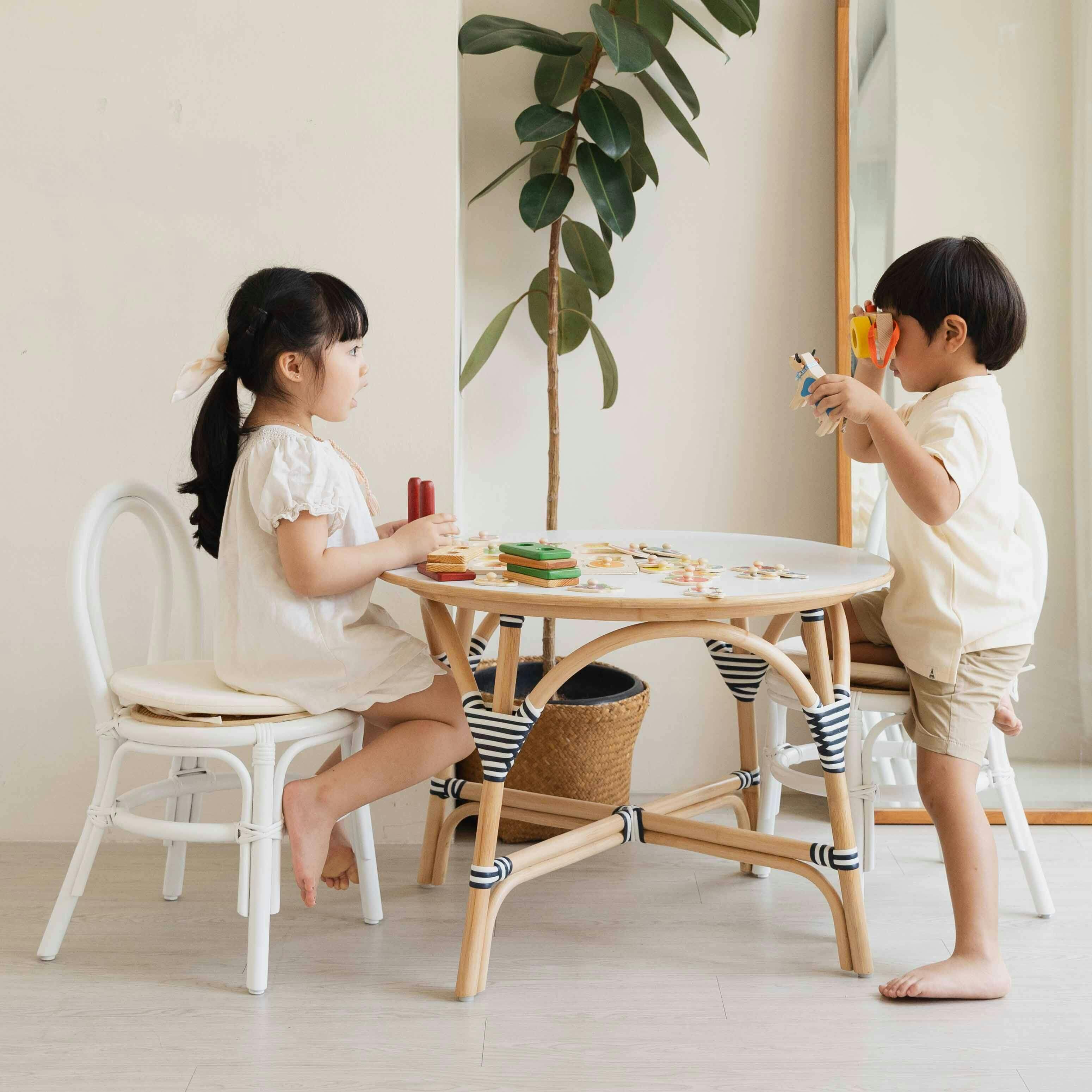 Handcrafted - Aulia Kids Table (Medium) - Rattan Wicker