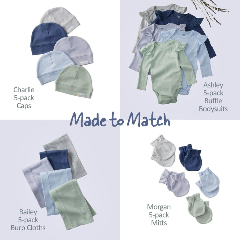 AVERY 5-Pack Short Sleeve Bodysuits