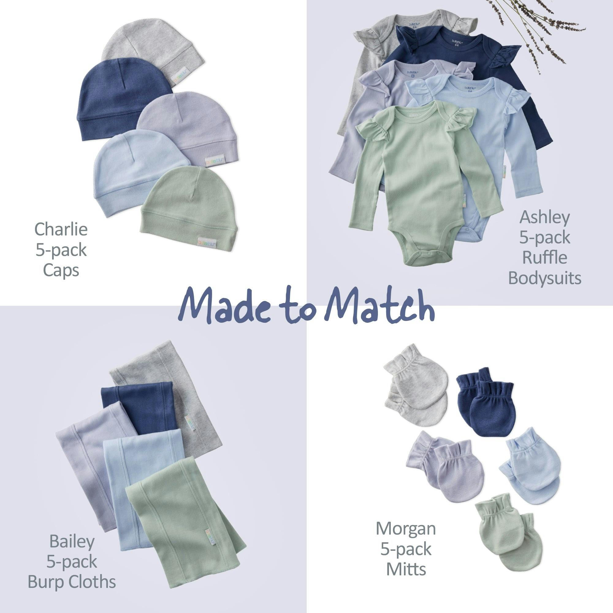 AVERY 5-Pack Short Sleeve Bodysuits