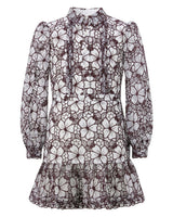 Chelsea Cotton Embroidered Dress, Wine