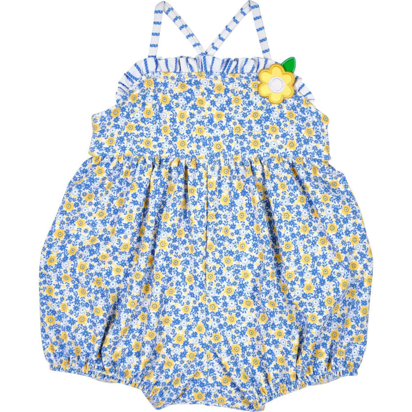 Floral Bubble Swimsuit W/Flower