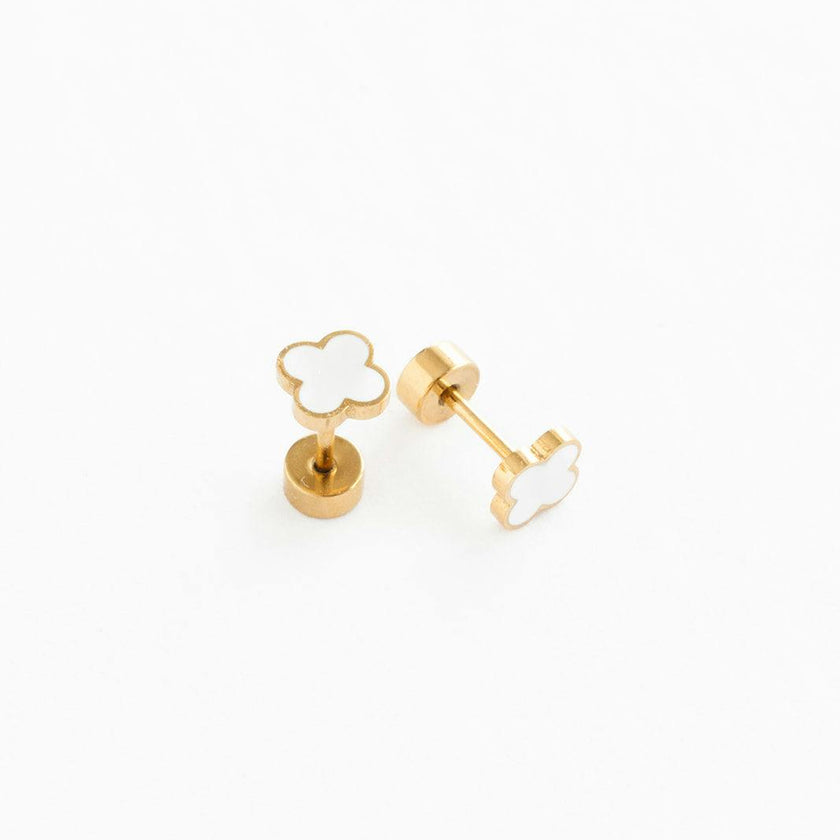 Quatrefoil Stud Earrings