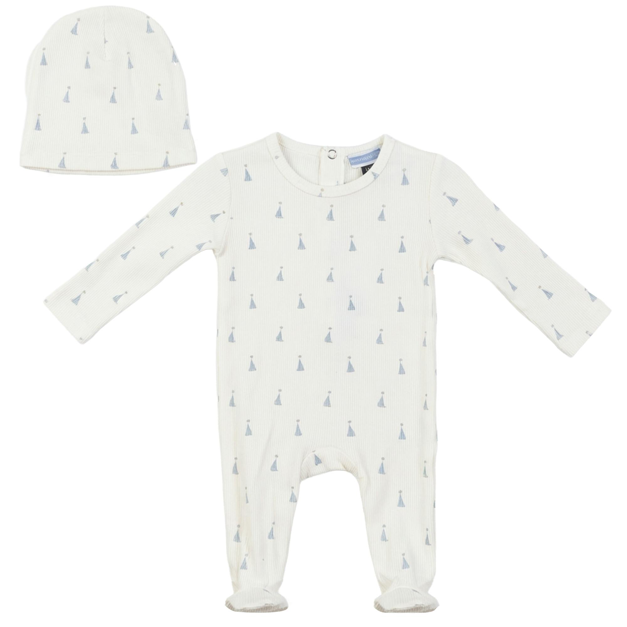 Bow/Sail Boat Print Onesie and Hat