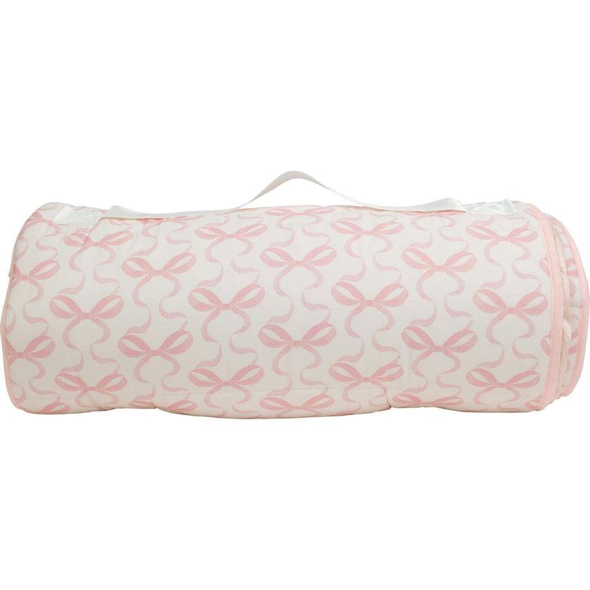 The Nap Mat in Bows on Pink