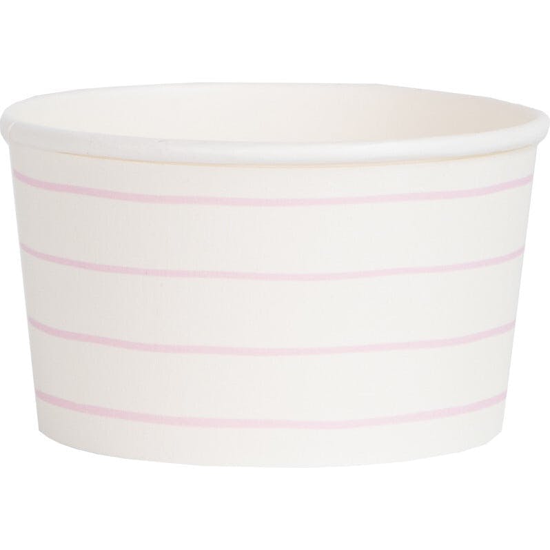 Blush Frenchie Striped Treat Cups