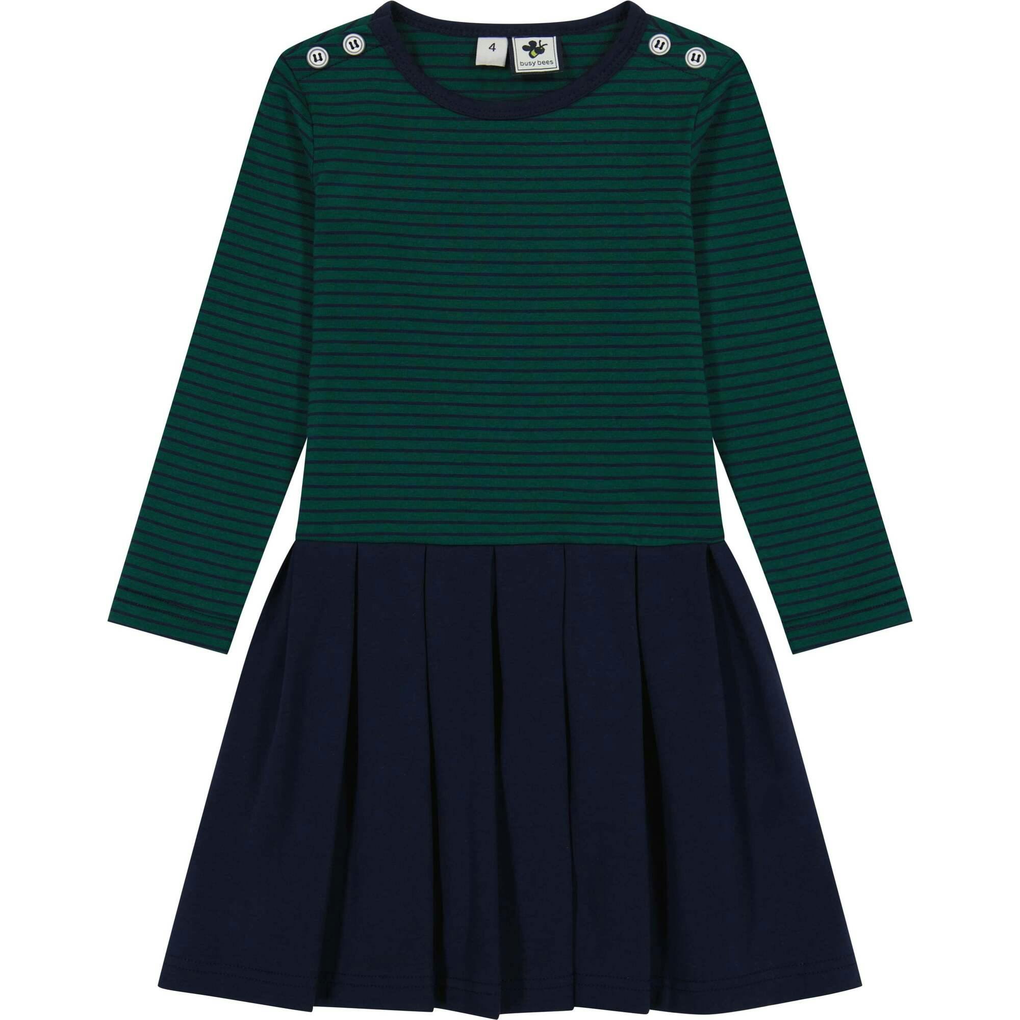 Francesca Girls Striped Dropwaist Dress, Stripes