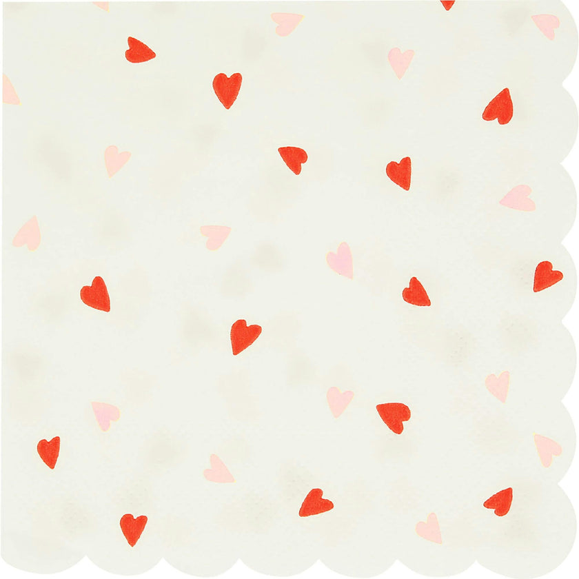 Heart Pattern Small Napkins