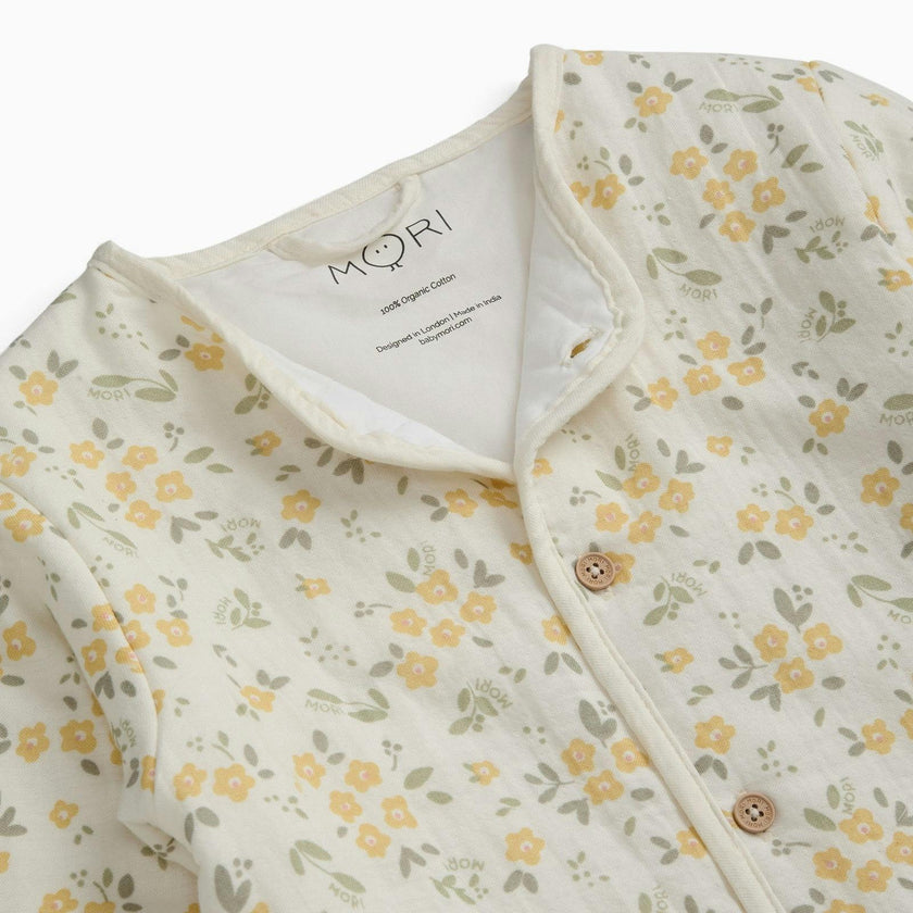 Floral Muslin Padded Jacket
