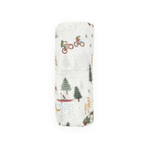 Organic Cotton Muslin Swaddle Blanket - Alpine Adventure