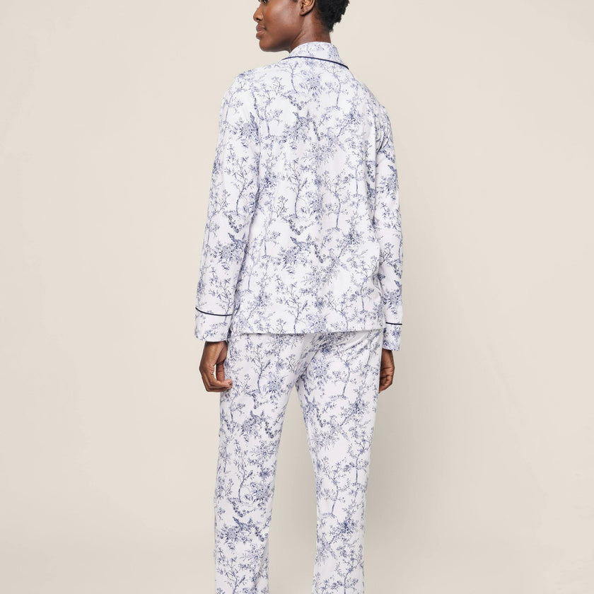 Women's Pima Pajama Set in Timeless Toile