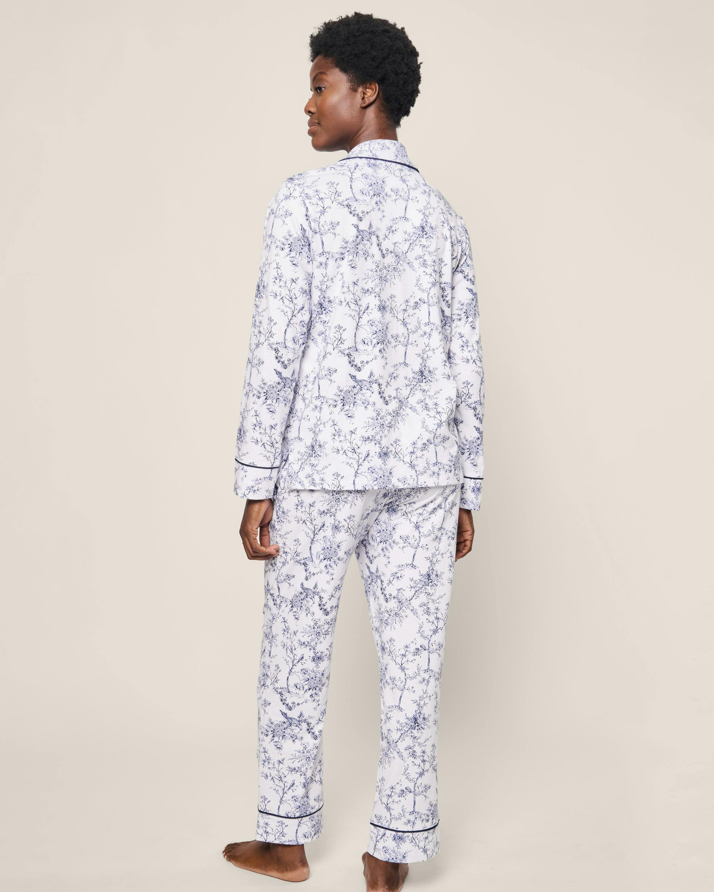 Women's Pima Pajama Set in Timeless Toile