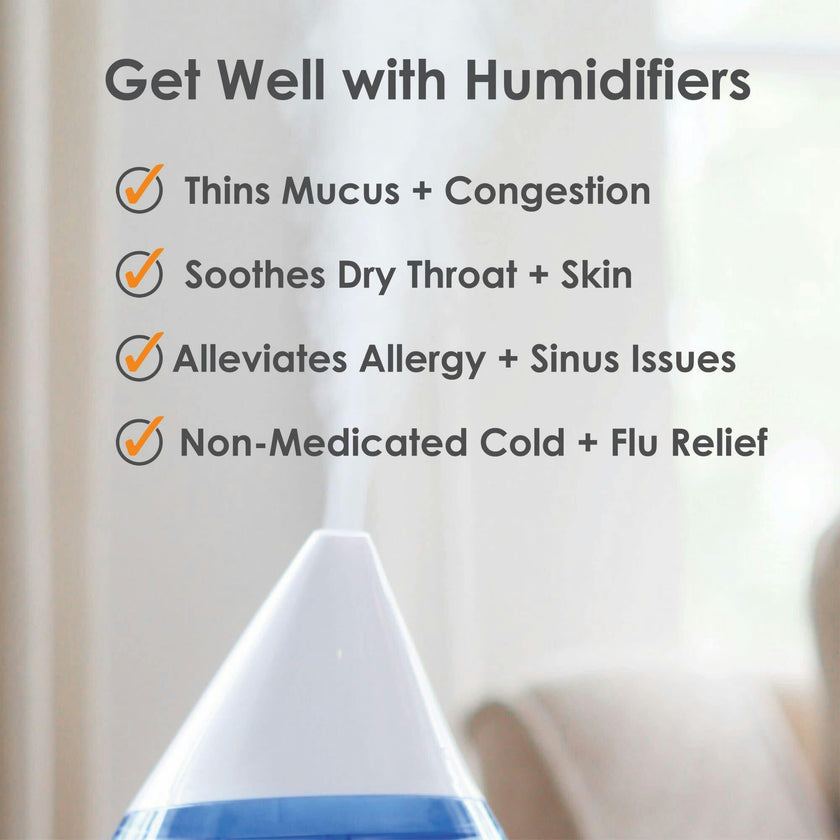 Ultrasonic Cool Mist Drop Shape Humidifier