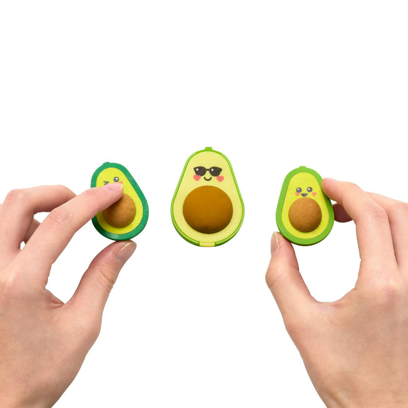 Avocado Love Eraser and Sharpener - Set of 3
