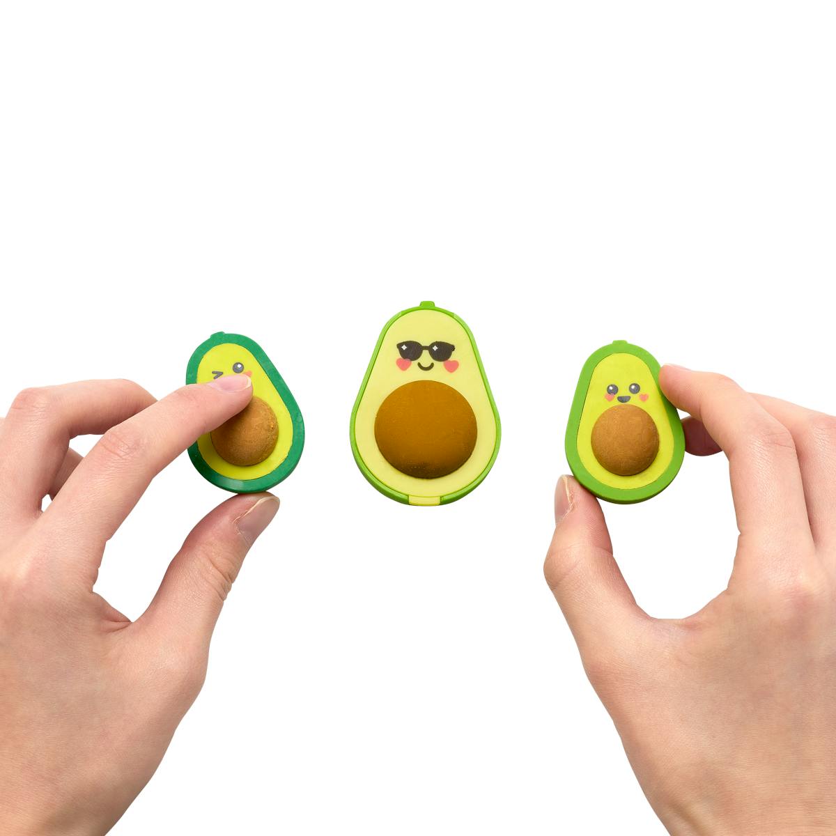 Avocado Love Eraser and Sharpener - Set of 3