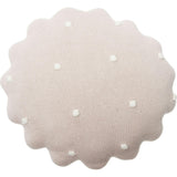 Round Knitted Biscuit Cushion