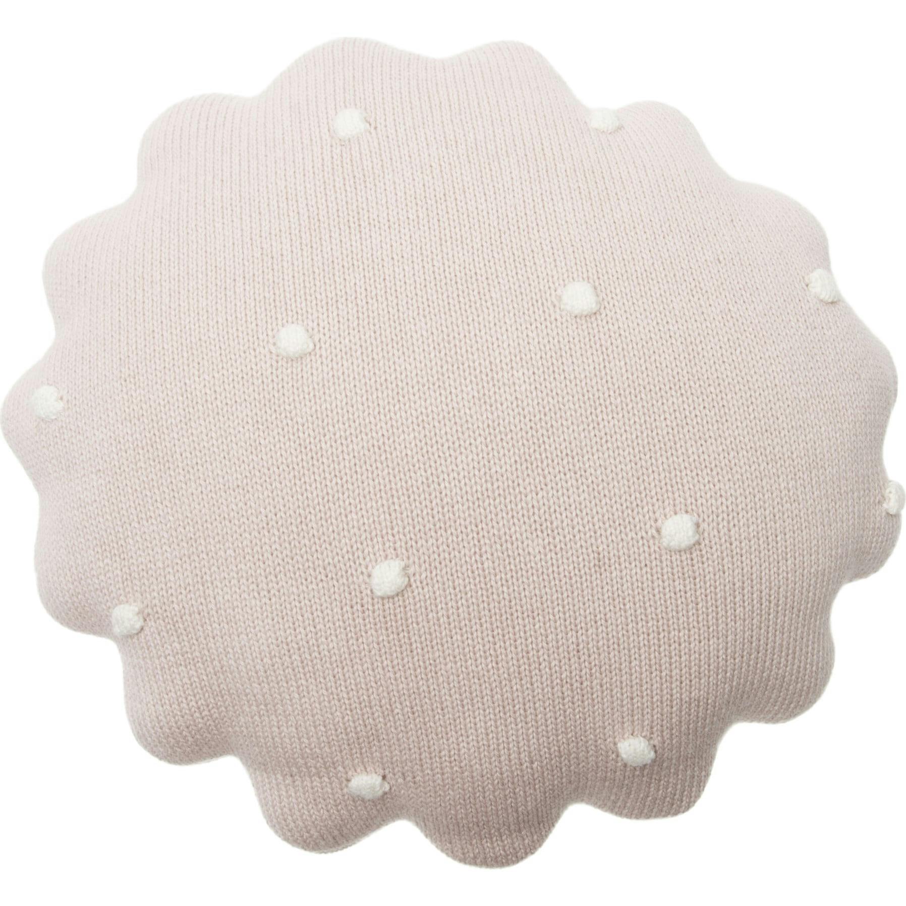 Round Knitted Biscuit Cushion