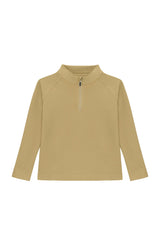 khaki half-zip