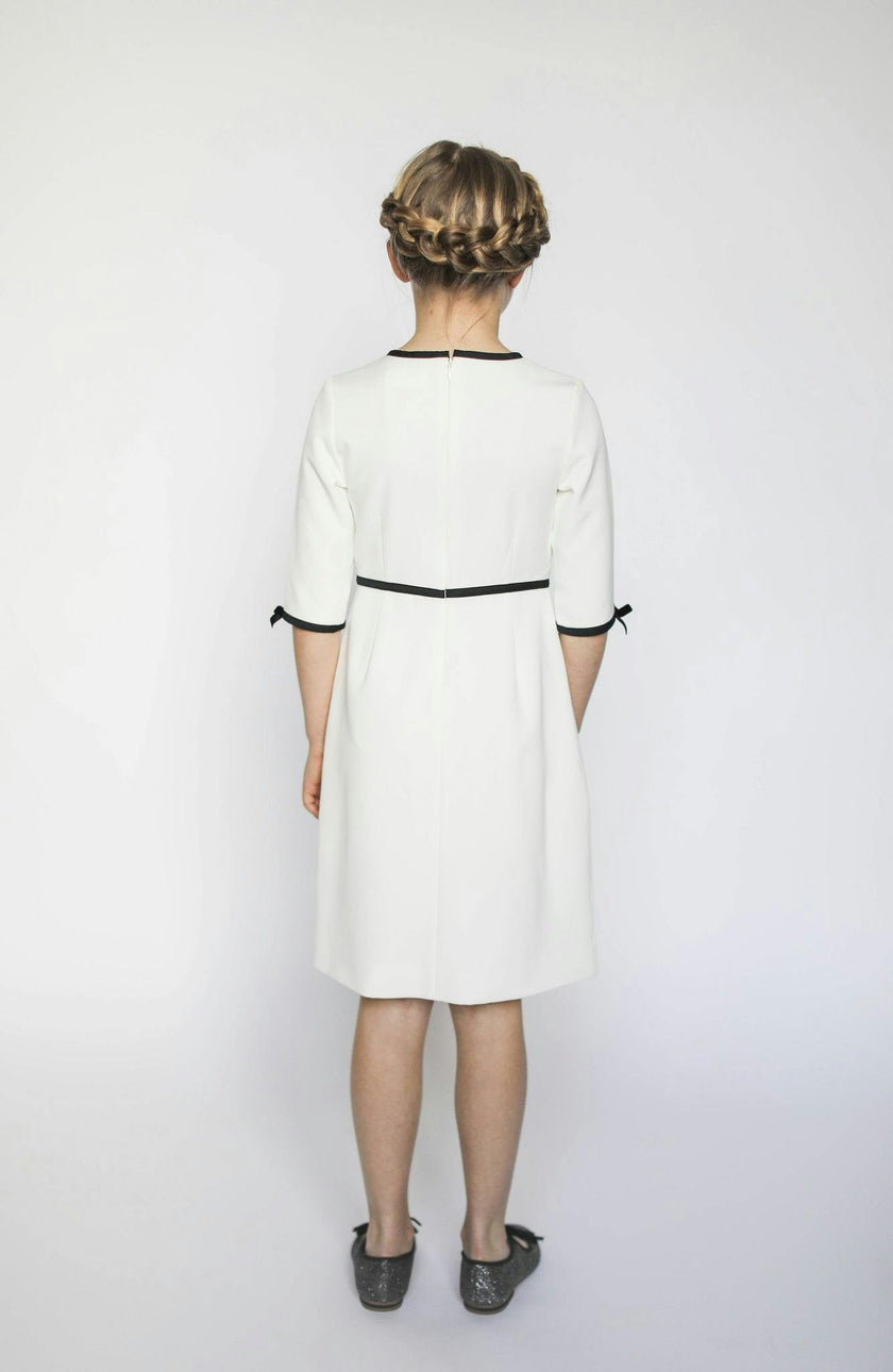 Anais bow dress (ivory)