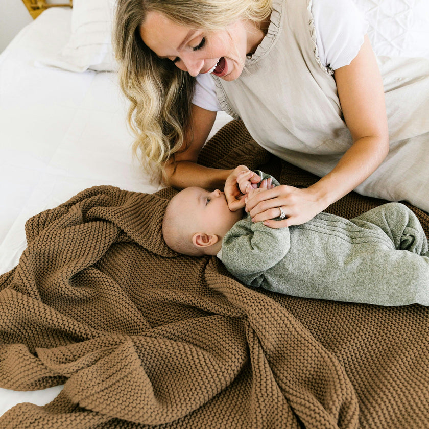 Chunky Knit Throw Blanket