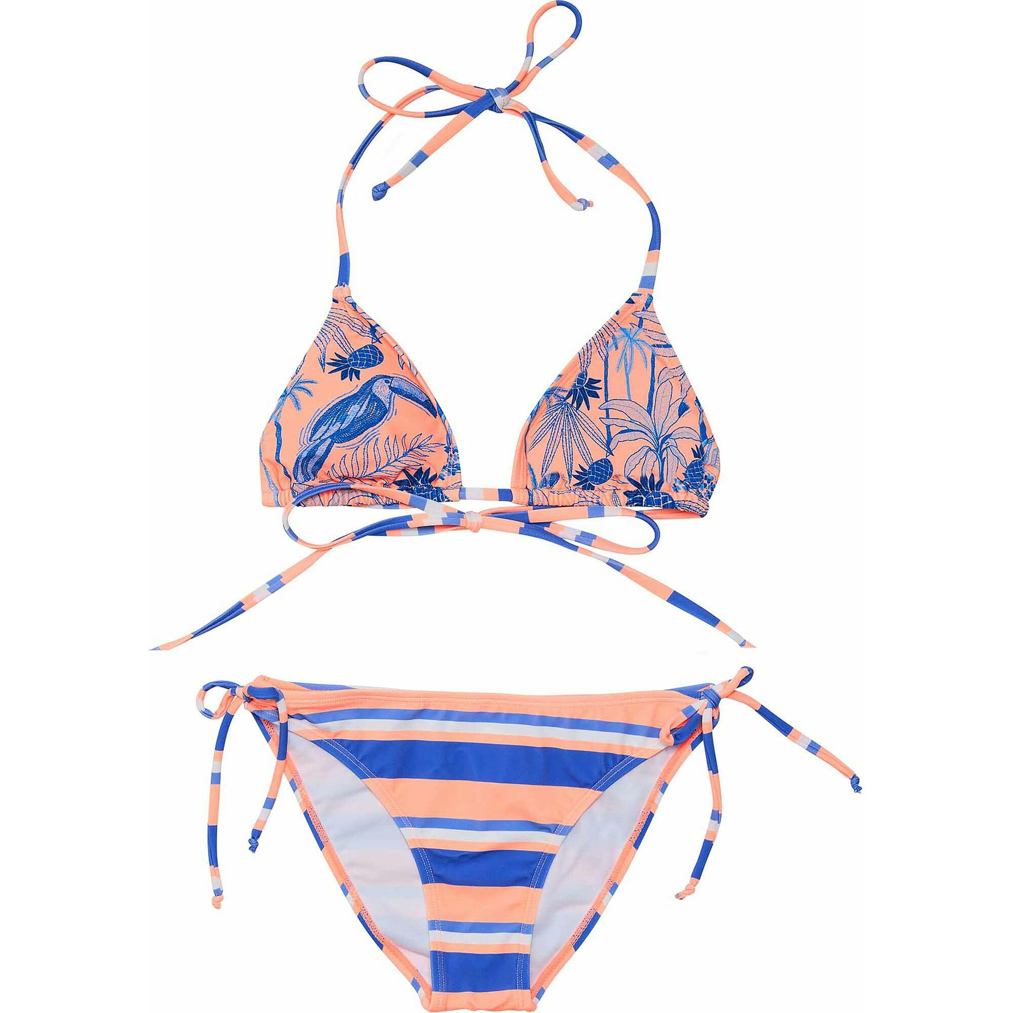 UPF50+ Sustainable Halter Neck Tie Front & Bottom Triangle Bikini