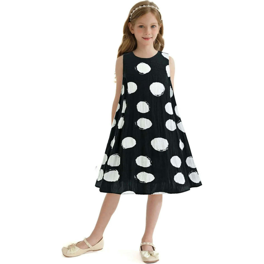 Polka Dot Sleeveless Dress