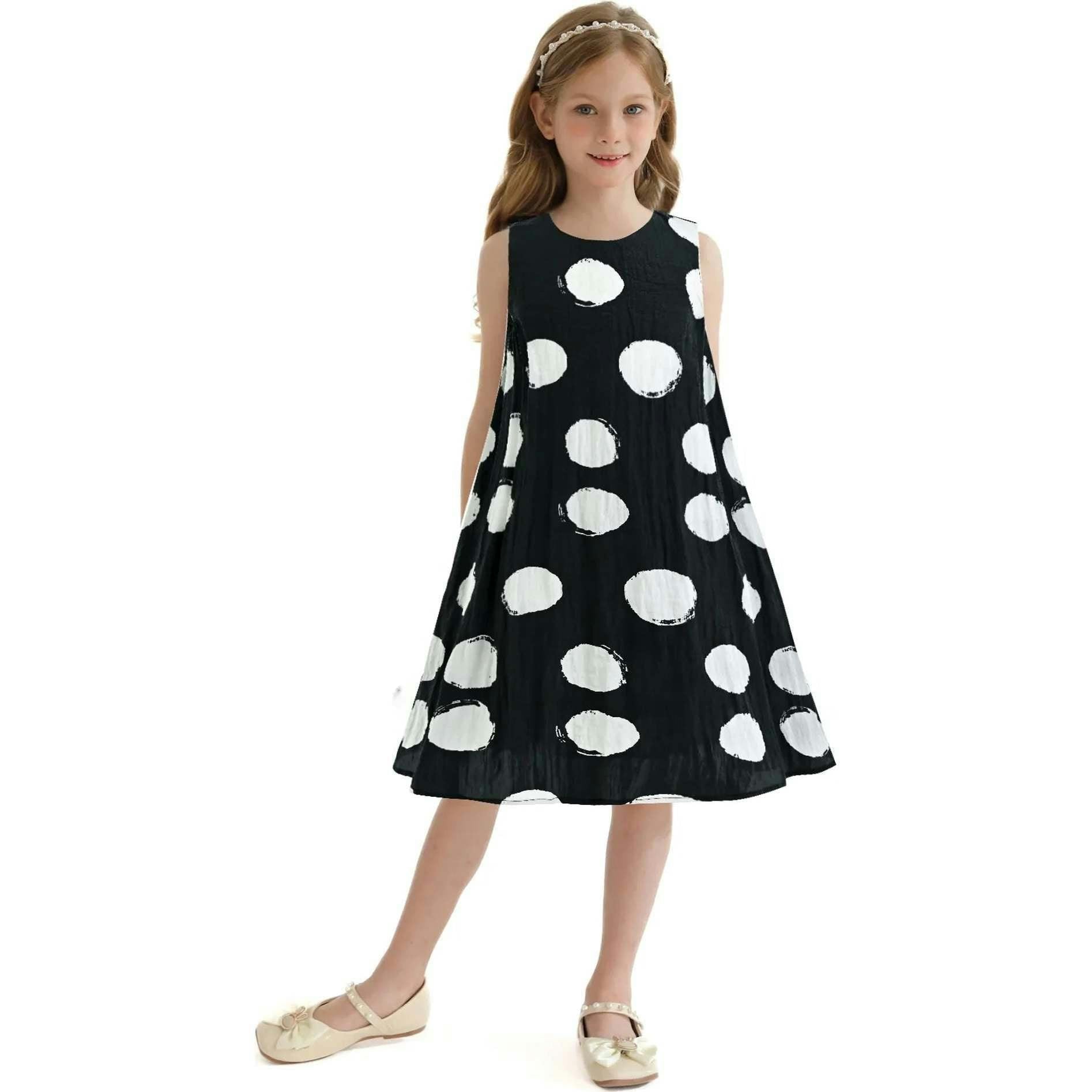 Polka Dot Sleeveless Dress