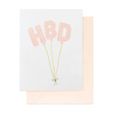 HBD Balloons Card