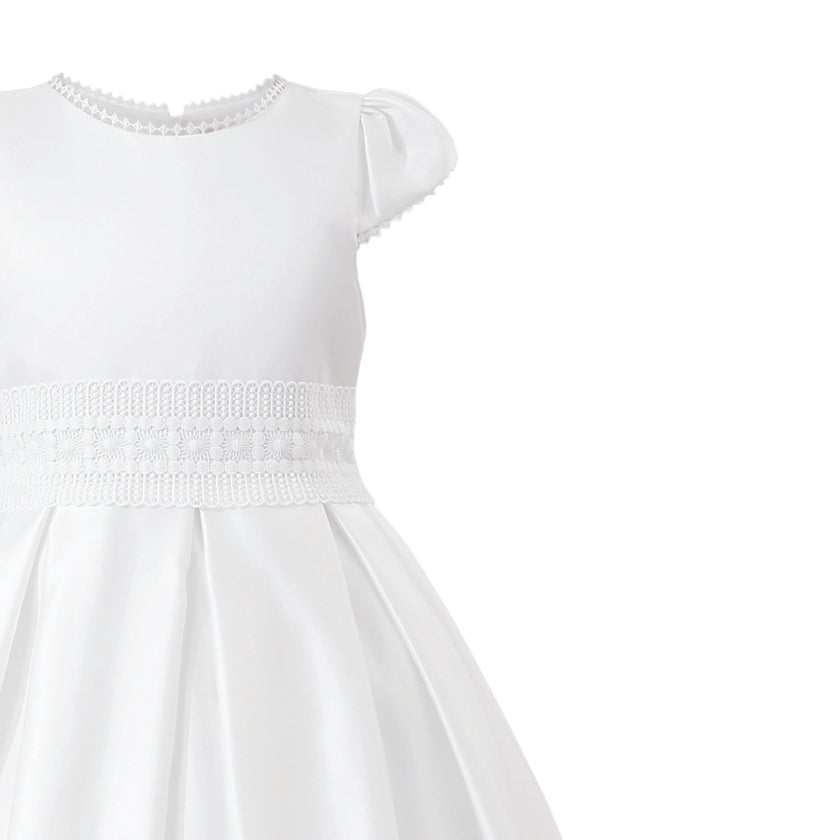 White Dalmira Puff Sleeve Formal Dress