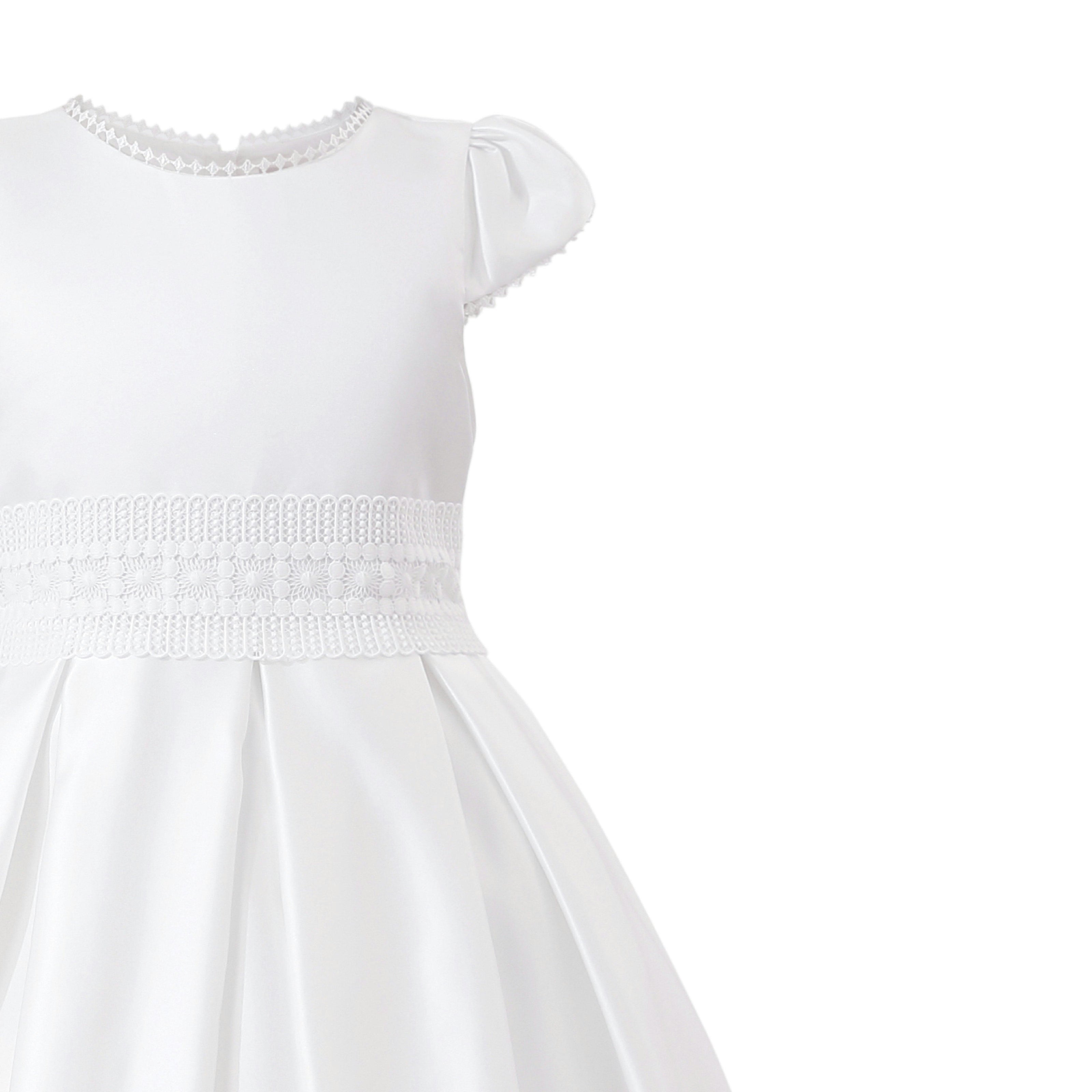 White Dalmira Puff Sleeve Formal Dress