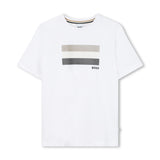 White Multi-Tone Graphic T-Shirt