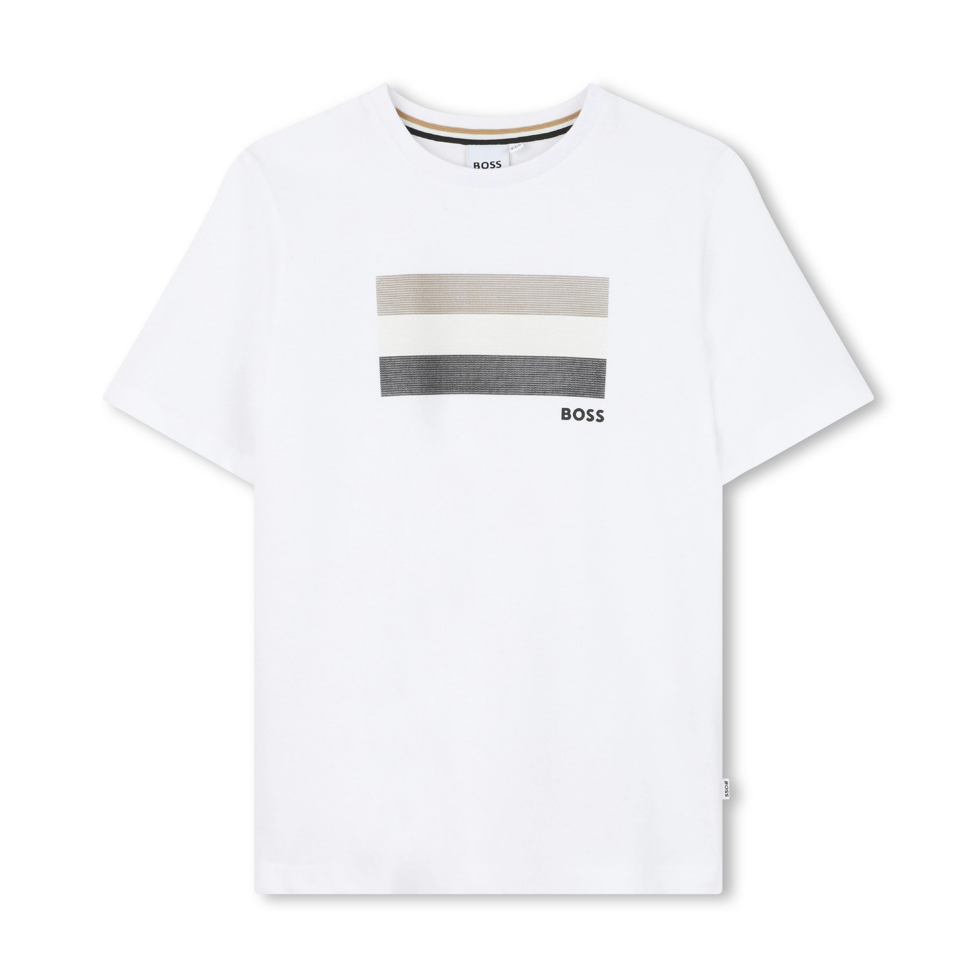 White Multi-Tone Graphic T-Shirt